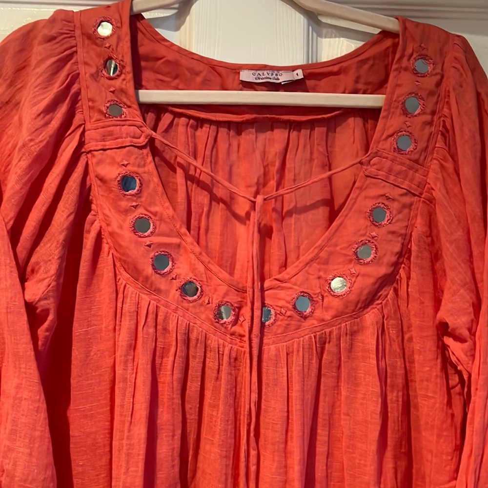 CALYPSO dress in coral pink